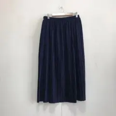 レディース ロングスカート ネイビー M相当