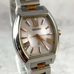 稼働 美品 セイコー ルキア ダイヤ 電波 ソーラー 腕時計 純正ベルト