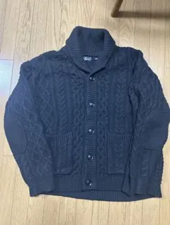 GU ENGINEERED GARMENTS ケーブルショールカラーカーディガン