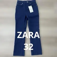 【新品タグ付き】ZARA◇クロップトデニム32