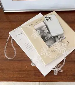 ストラップシート付き オハナビーズモバイルショルダーストラップ