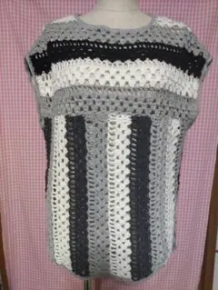 ハンドメイド　パネルラインベスト