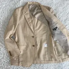 【極美品】エディーバウアー　リネン　テーラードジャケット　ベージュ　S