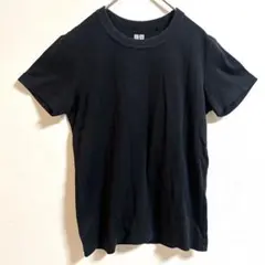 ユニクロ　UNIQLO UクルーネックTシャツ M 黒　半袖 無地 コットンのサムネイル