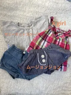 ベビー服 トップス　短パンセット 80cm