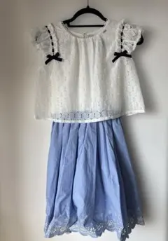 新品タグ付mezzo pianojuniorワンピース L サイズ　160