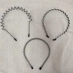 3本セット カチューシャ 3つタイプ レディース メンズ ヘアバンド