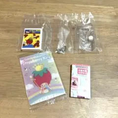 サンリオ　いちご新聞 豆ガシャノート　ウエハース10 いちごの王様