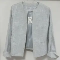 UNTITLED ノーカラーツイードジャケット
