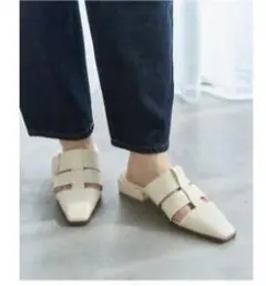 LETALON スクエアグルカミュール 2.5㎝ LL