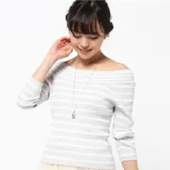 【値下げ】JUSGLITTY/オフショルニット