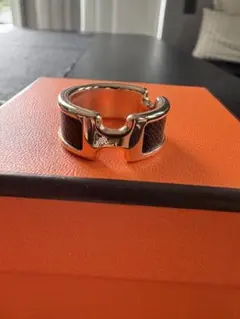 HERMES オランプバングル(リザード)シルバー金具 - メルカリ