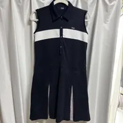 FILA ノースリーブ ワンピース ネイビー Lのサムネイル