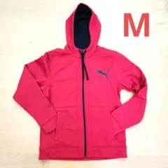 PUMA フード付きパーカー M レッド