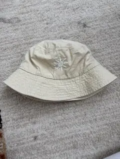 ZARA ベビー帽子 ベージュ刺繍