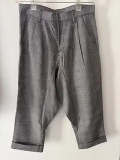 SHIPS JET BLUE グレンチェックパンツ　サルエル　シップス