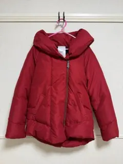 SPIRALGIRL 赤 ダウンジャケット ボリューム襟 中綿アウター