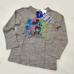 FO.KIDS ミッキーマウス 長袖カットソー グレー 265K37