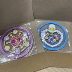 おジャ魔女どれみ　クリアラバーコースター　2個セット　ガチャガチャ