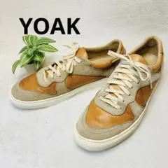YOAK ULYSE ヨーク　ユリス　ブラウン　レザー　スニーカー　42のサムネイル