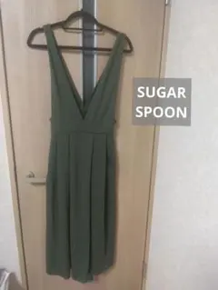 SUGARSPOON　Vネックワンピース