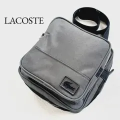 ラコステ　ショルダーバッグ　サコッシュ　ボディバッグ　グレー　ナイロン　軽量頑丈