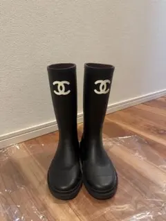 CHANEL シャネル レインブーツ 37 ジェニー着用 【新品未使用】 - メルカリ