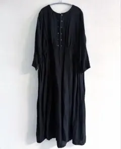 ★最終値下げ★ヴラスブラム ロングワンピース リネン 麻　墨黒のサムネイル