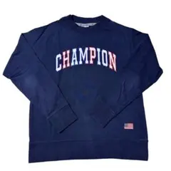 【Champion】長袖 ロングスリーブ スウェットシャツ モックネック L