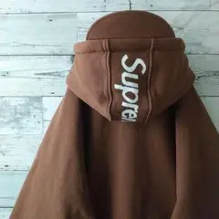 2025年最新】supreme ボックスロゴ パーカー ブラウンの人気