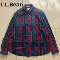 L.L.Bean エルエルビーン　長袖シャツ　チェック　マルチカラー　Lサイズ