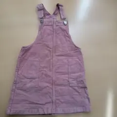 ピンク コーデュロイ ジャンバースカート120 H&M