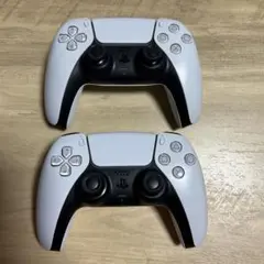 【ジャンク品】PS5 ワイヤレスコントローラー ホワイト　2台