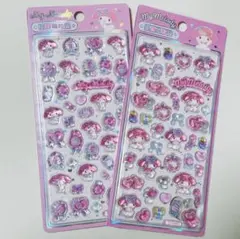 ２４時間以内発送【海外公式ライセンス マイメロ　サンリオ　3Dシール　2枚セット