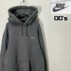 バ*T様 00s Nike ナイキ パーカー フーディー ヘビー 厚手 グレー