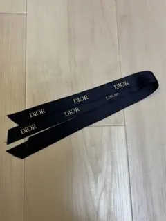 美品 Diorリボン2本 ハンドメイドやヘアアクセサリーに♡