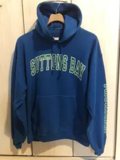 90s パーカー　フード　チャンピオン　カレッジプリント　／ リバースウィーブ