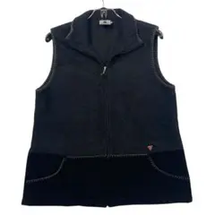 美品 PICONE フリース地 ジップベスト レディースM