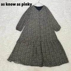 as know as pinky アズノウアズピンキー 小花柄ロングワンピース