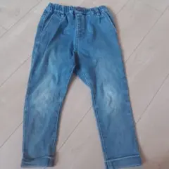 デビロック　110cm デニムブルー ストレートパンツ