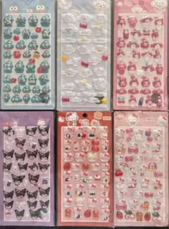 サンリオ　ボンボンドロップシール　6枚セット