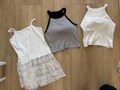 GU カップ付きタンクトップ 3点セットのサムネイル