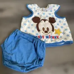 Baby Mickey タンクトップ・ショートパンツセット 70-80