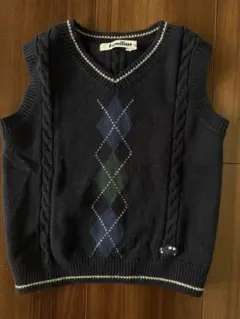 familiar ベビーベスト 80cm ネイビー