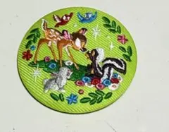 刺繍缶バッジ ディズニー バンビ