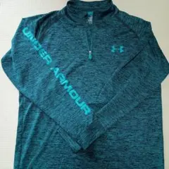 UNDER ARMOUR ターコイズ ハーフジップ トップス