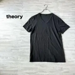 1 theory セオリー Vネック Tシャツ S チャコールグレー ペルー製のサムネイル