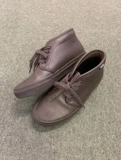 VANS チャッカ 23cm ブラウン V49CF LEA MOCHA シボ革