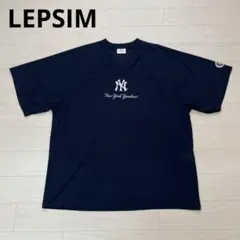 LEPSIM　レプシィム　MLB シアープリント5分袖T ヤンキース