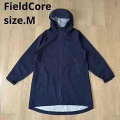 【未使用】ワークマン ネイビー フード付き ロングマウンテンパーカー 撥水